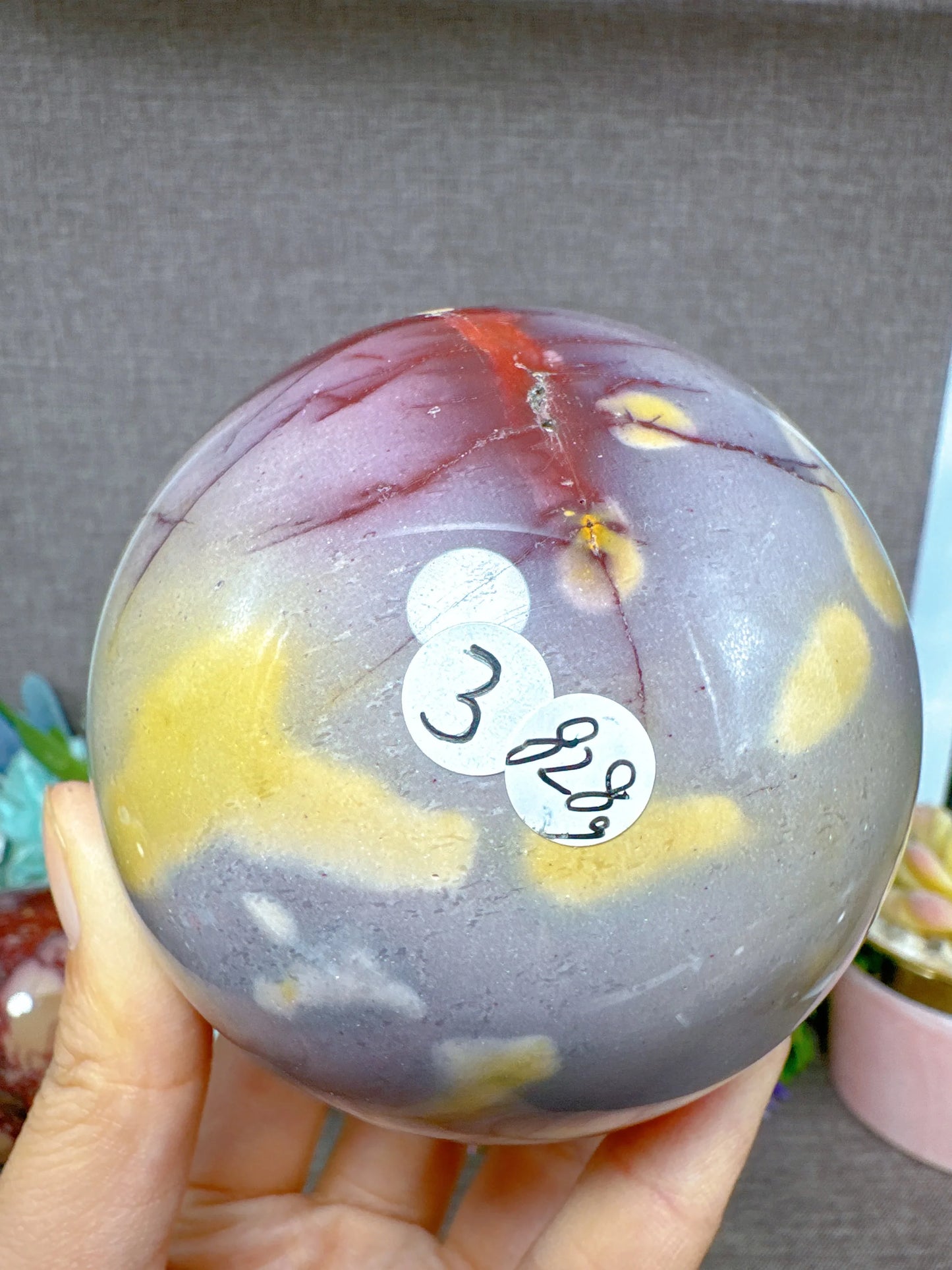 High Quality Mookaite  Sphere Polished Ball Healing Natural Crystal Gemstones Mineral Energy Home Decorations Room Decor Gift