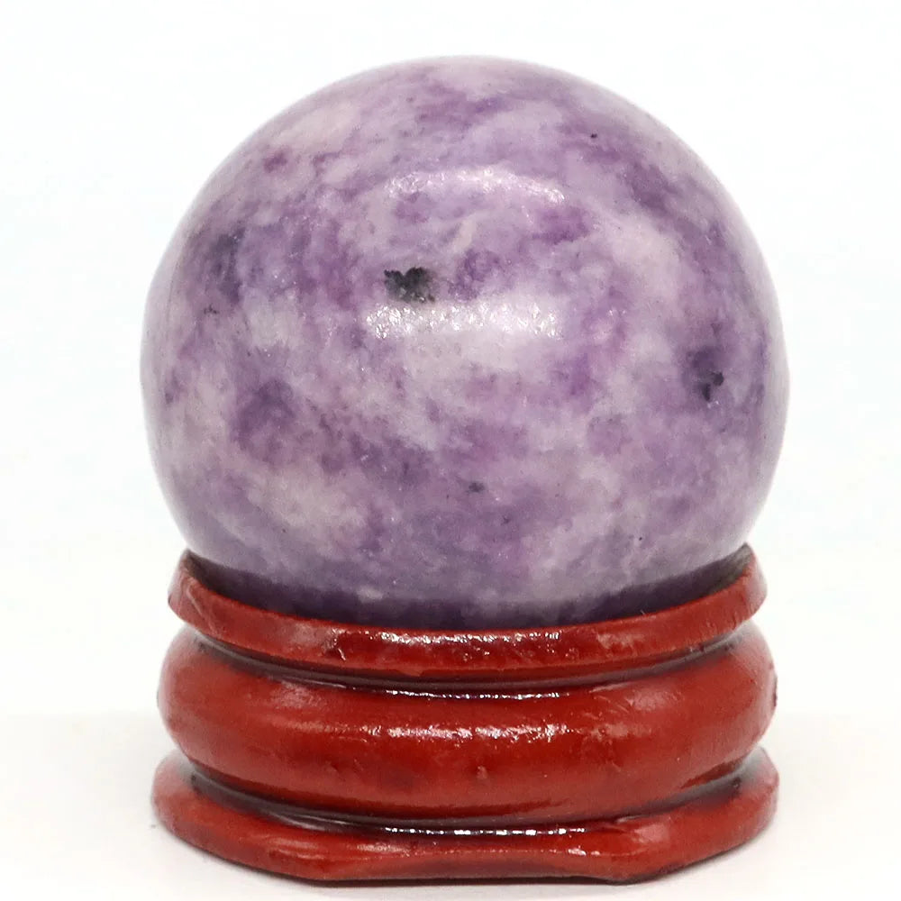 30mm Natural Stone and Crystal Ball Home Decor Reiki Healing Wicca Gemstone Sphere Collection Mineral Energy Gems Massage Globe