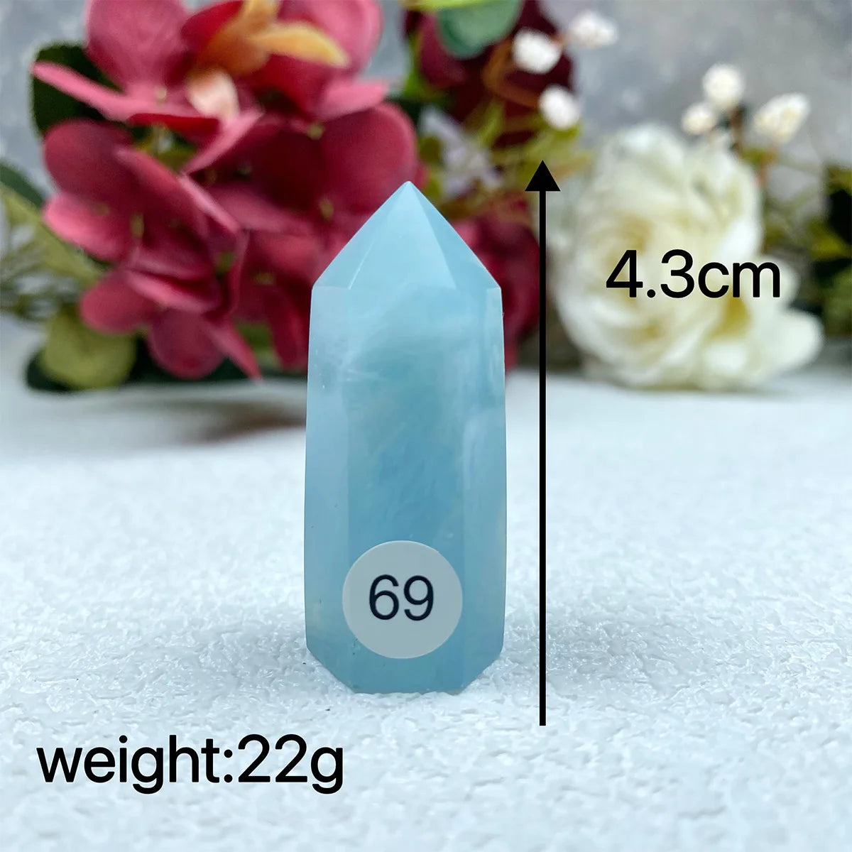 Natural Aquamarine Sapphire  Crystal Tower Exquisite Reiki Crystal Energy Sphere Home Decor Jewelry Gift