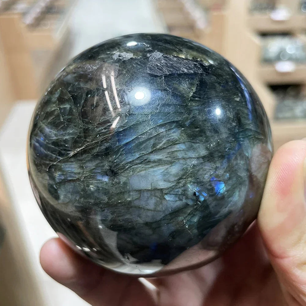 4-7cm Natural Crystal Big Ball Polished Massage Sphere Ball Reiki Healing Home Decor Lapiz Lazuli Sphere Crystal Stones Crafts
