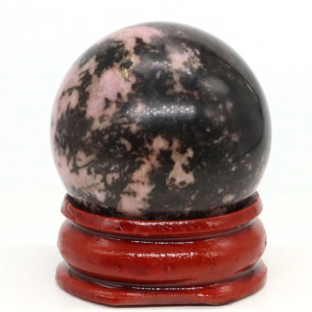 30mm Natural Stone and Crystal Ball Home Decor Reiki Healing Wicca Gemstone Sphere Collection Mineral Energy Gems Massage Globe