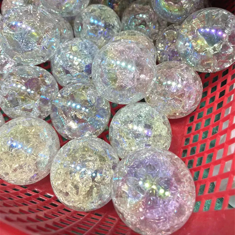 Rainbow Angel Aura Quartz Crystals Sphere Stones And Minerals Glass Ball Home Decoration Feng Shui Crafts