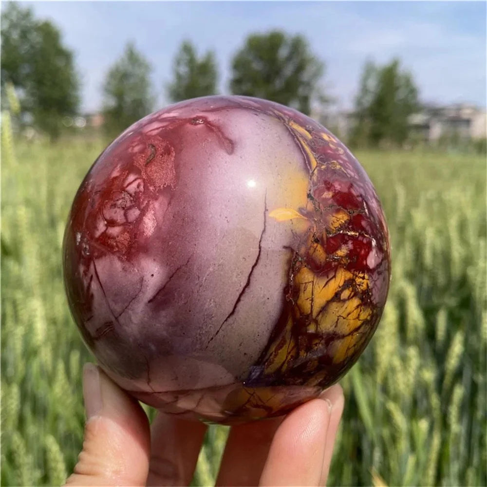 Natural Mookite Crystal Sphere, Meditation, Reiki Healing, Decoration, Aquarium Decoration, Ornaments, Demagnetization