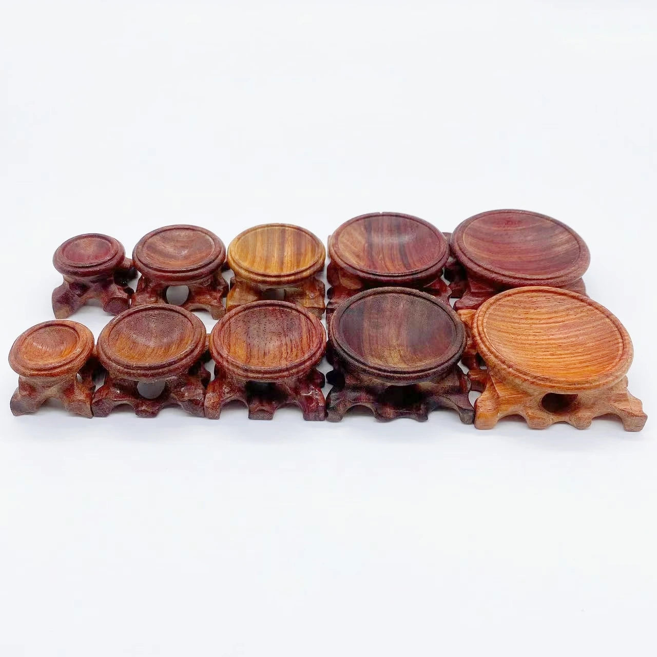 Wooden Display Stand Crystal Ball Base Handicraft Desktop Ornament Photography Props Sphere Stone Support Egg Hoider