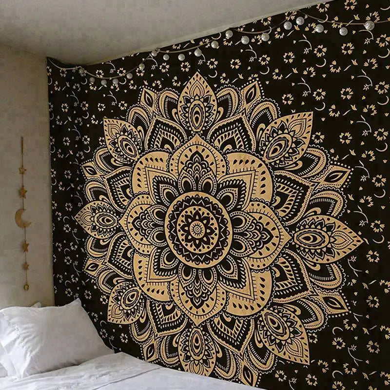 Mandala tapestry macrame wall tapestry Wall Hanging Bohemian Beach Mat Polyester Thin Blanket Yoga Shawl Mat Blanket boho decor