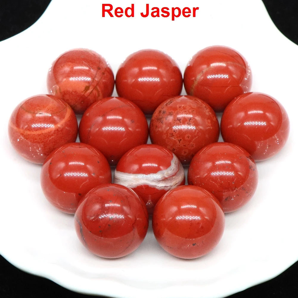 Wholesale 16mm Mini Crystal Balls Natural Healing Stones Pocket Spheres Chakra Globe Reiki Bead Mineral Gems Specimen Home Decor