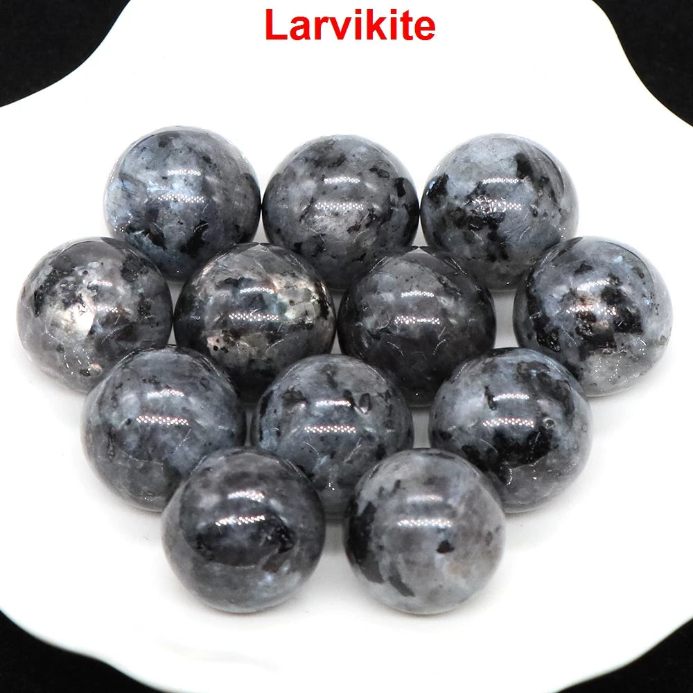 Wholesale 16mm Mini Crystal Balls Natural Healing Stones Pocket Spheres Chakra Globe Reiki Bead Mineral Gems Specimen Home Decor