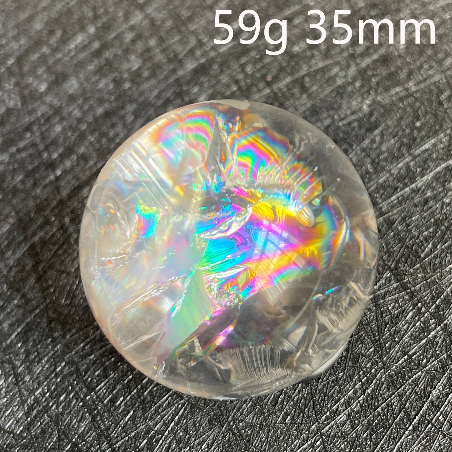 Natural Stone Rainbow Clear Quartz Sphere Polished Rock Crystal Ball Decoration Gemstone Chakra Healing Gift