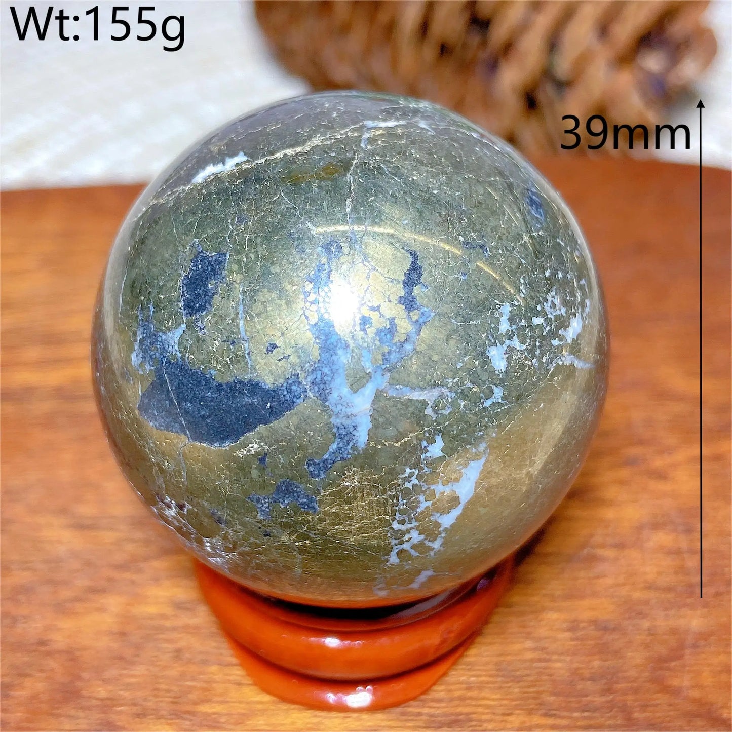 Natural Crystals Pyrite Sphere Ball Polished Healing Mineral Energy Stone Reiki Home Decorations Gift Ore Crafts Desk
