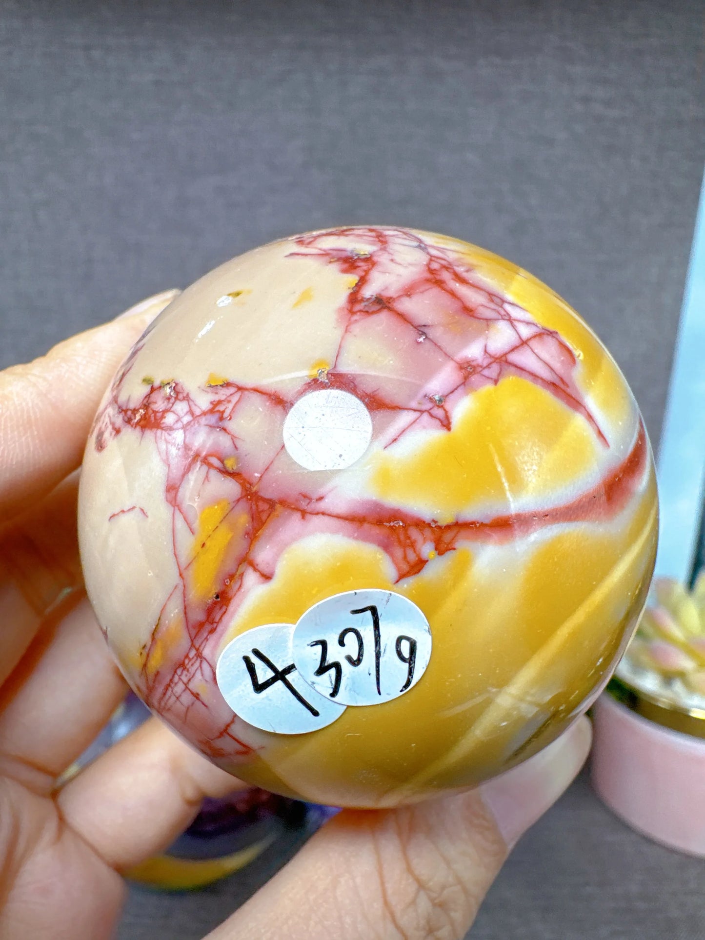High Quality Mookaite  Sphere Polished Ball Healing Natural Crystal Gemstones Mineral Energy Home Decorations Room Decor Gift
