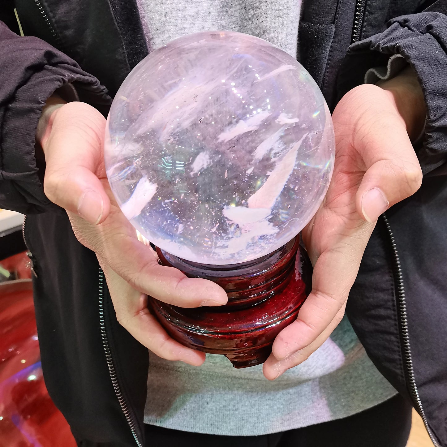 Top 50-200MM Natural Quartz Ball Smelting Stone Sphere Healing Crystal Balls For Meditation divination Home Decor Decoration
