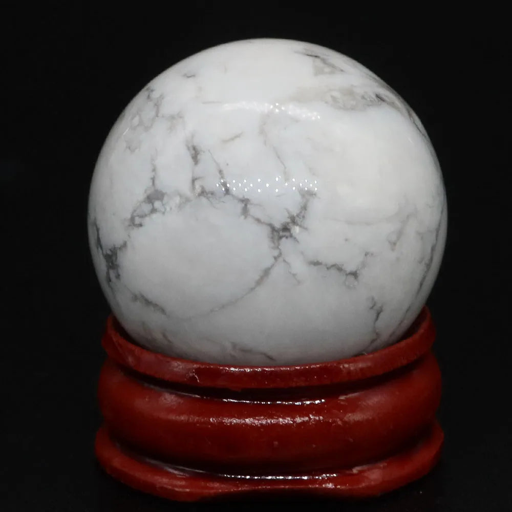 30mm Natural Stone and Crystal Ball Home Decor Reiki Healing Wicca Gemstone Sphere Collection Mineral Energy Gems Massage Globe