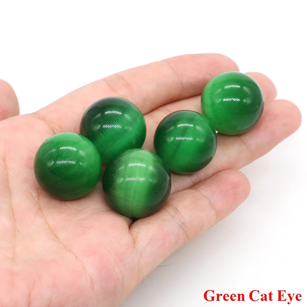 20mm Natural Stone Round Ball Rose Quartz Non-Porous Crystal Bead DIY Gems Sphere for Necklace Bracelet Making Jewelry Wholesale