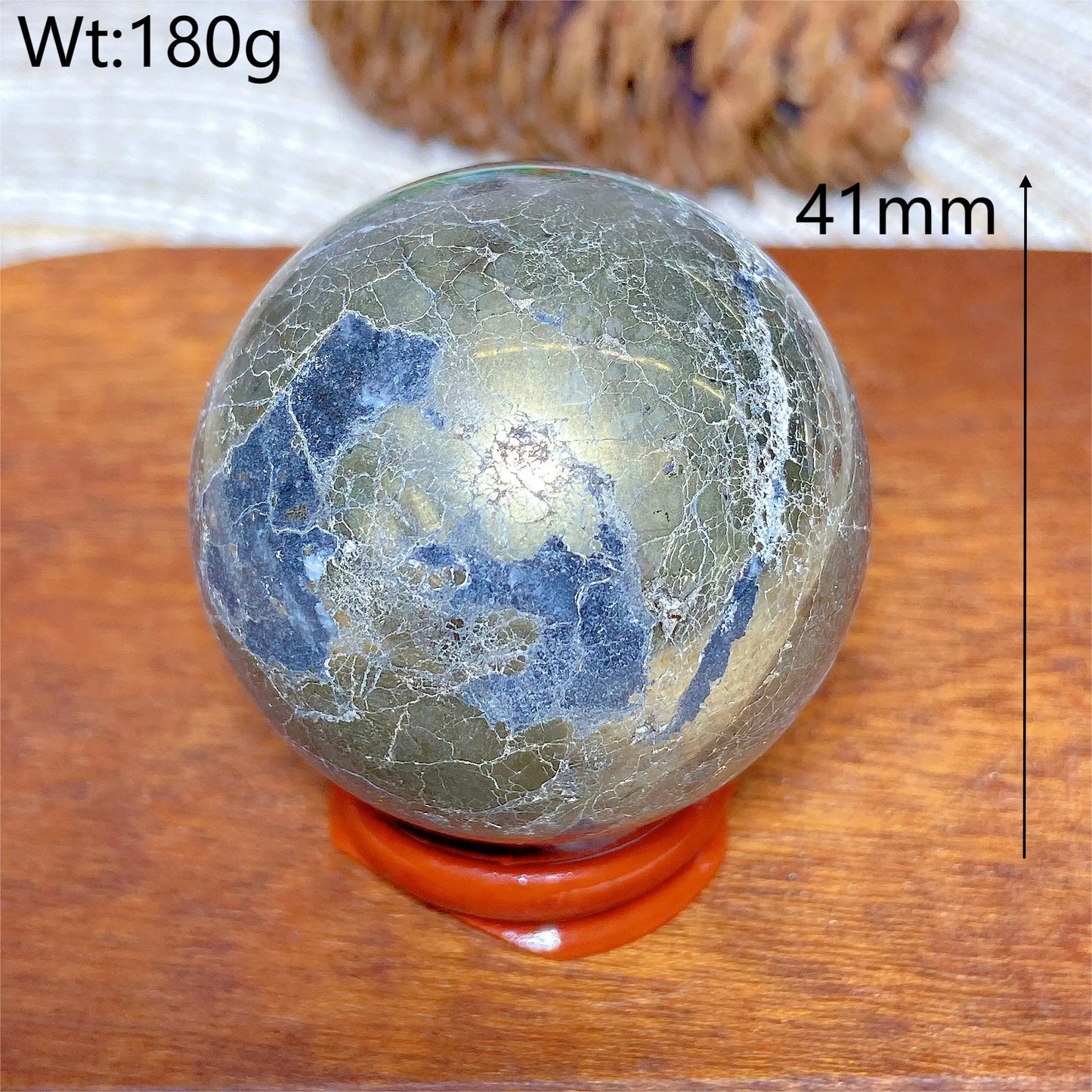 Natural Crystals Pyrite Sphere Ball Polished Healing Mineral Energy Stone Reiki Home Decorations Gift Ore Crafts Desk