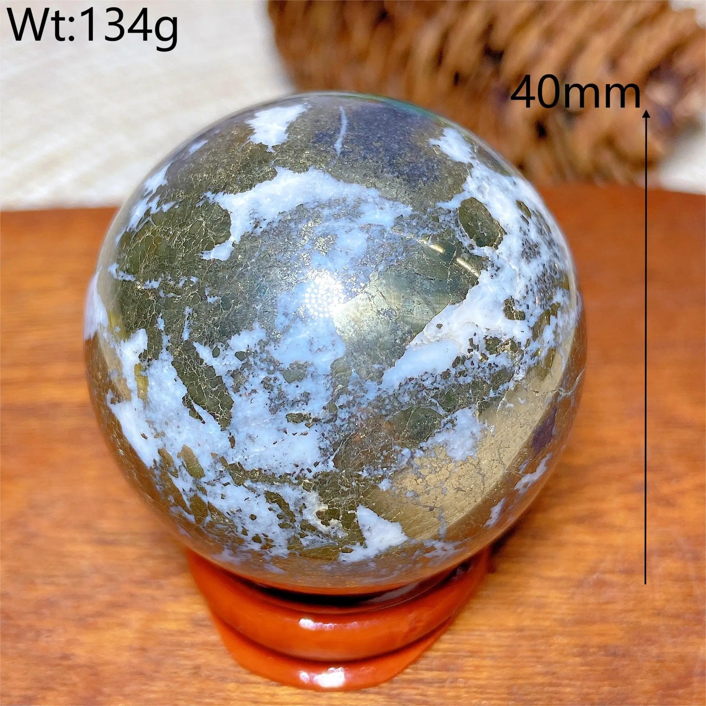 Natural Crystals Pyrite Sphere Ball Polished Healing Mineral Energy Stone Reiki Home Decorations Gift Ore Crafts Desk