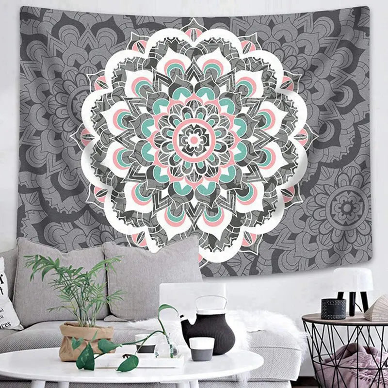 Mandala tapestry macrame wall tapestry Wall Hanging Bohemian Beach Mat Polyester Thin Blanket Yoga Shawl Mat Blanket boho decor