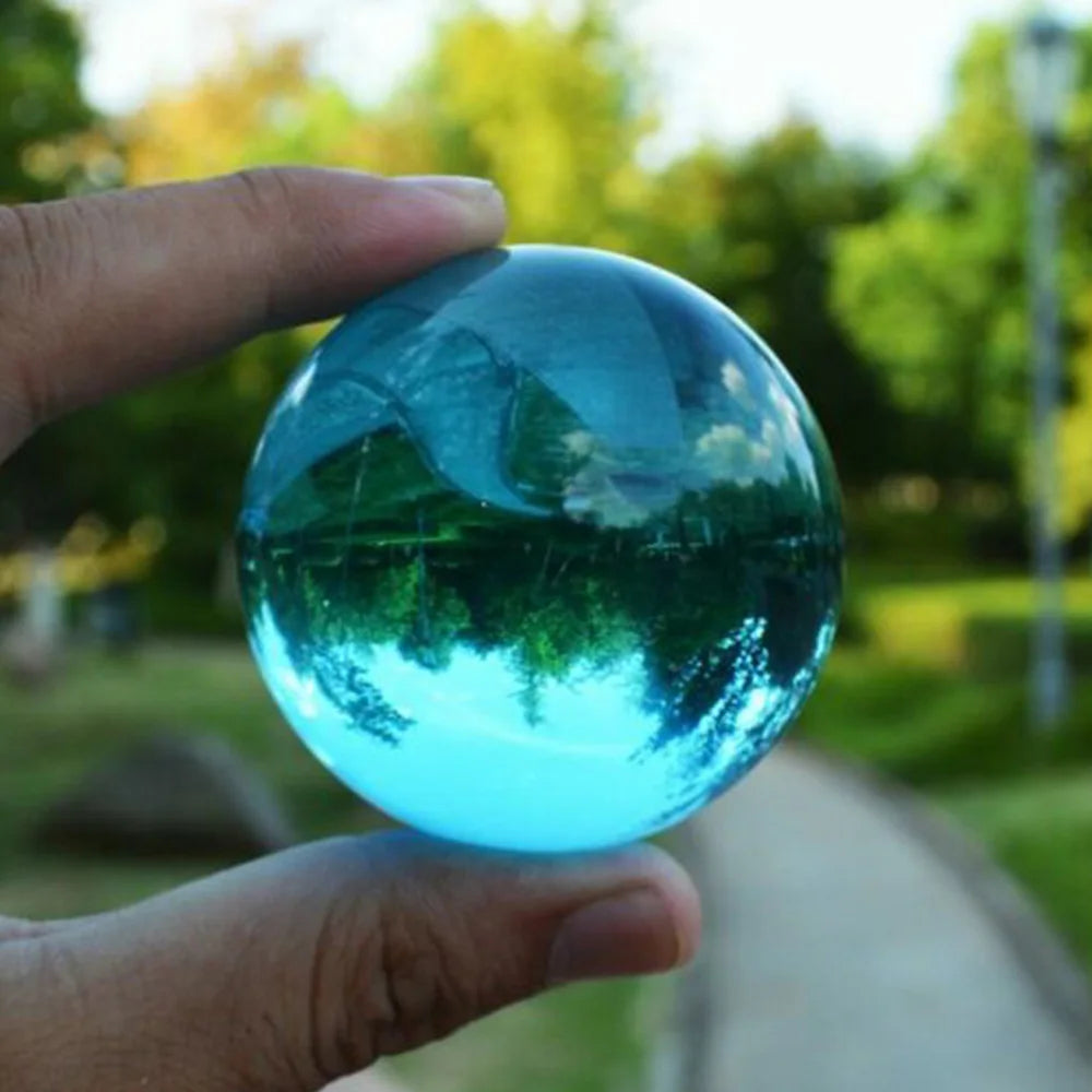 40/50/60MM Asia Rare Clear Multicolor K9 Crystal Ball Healing Magic Sphere Photography Props Lensball Living Room Decor Gifts