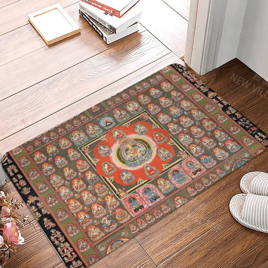 Mandala Anti-slip Bath Mat Bathroom Small Rug Shower Mat Home Decor Door Mat Kitchen Bedroom Entrance Room mats Persia vintage