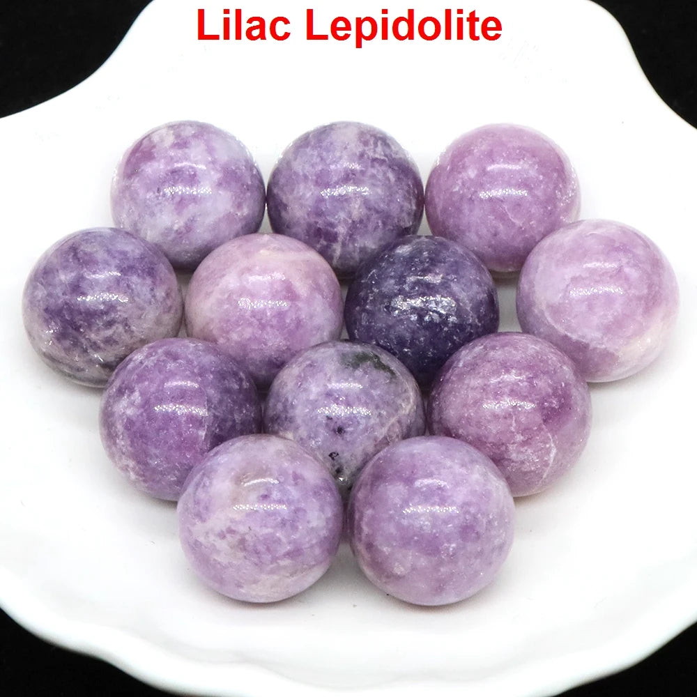 Wholesale 16mm Mini Crystal Balls Natural Healing Stones Pocket Spheres Chakra Globe Reiki Bead Mineral Gems Specimen Home Decor