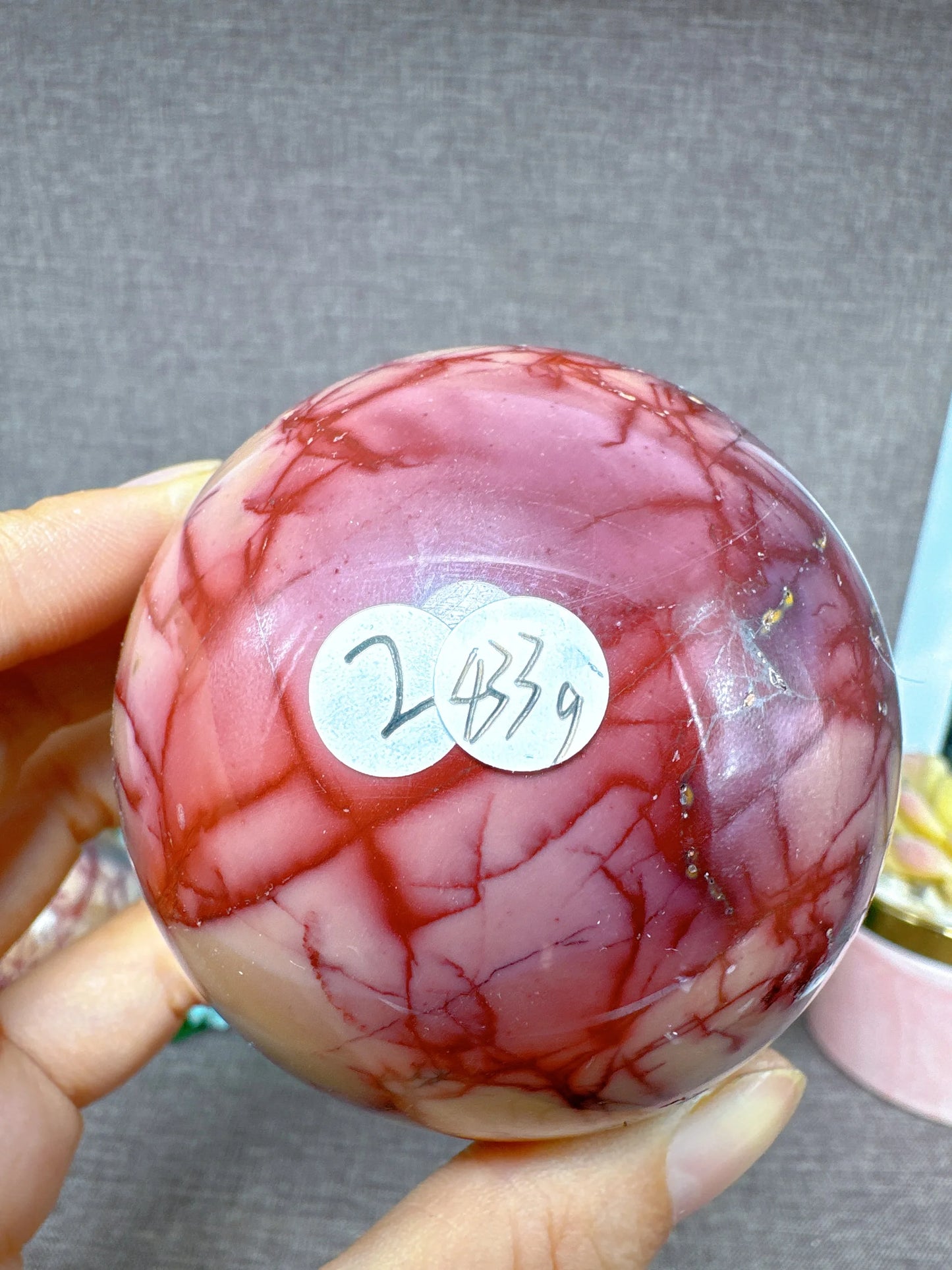 High Quality Mookaite  Sphere Polished Ball Healing Natural Crystal Gemstones Mineral Energy Home Decorations Room Decor Gift
