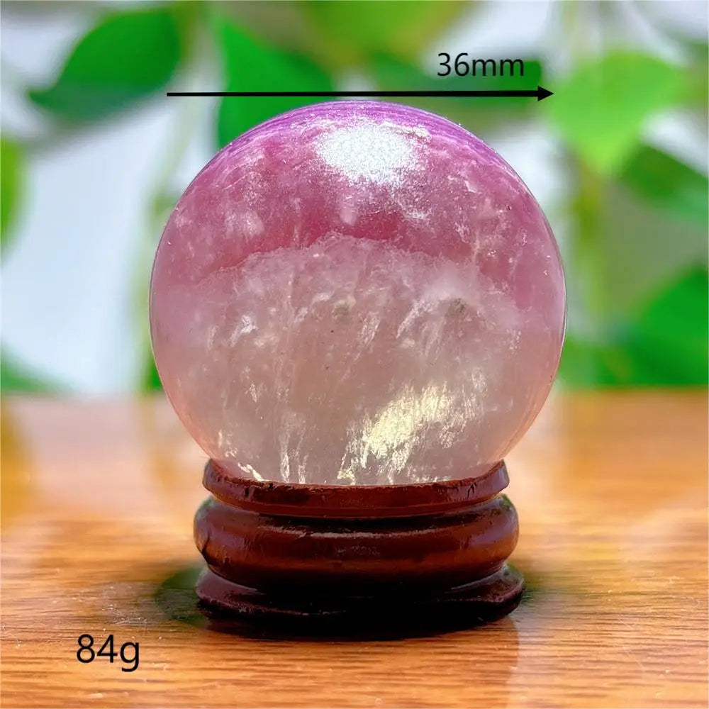 Fluorite Sphere Crystal Natural Quartz Stone Minerals Home Decoration Reiki Craft Energy Healing  Meditation Spiritual +Stand
