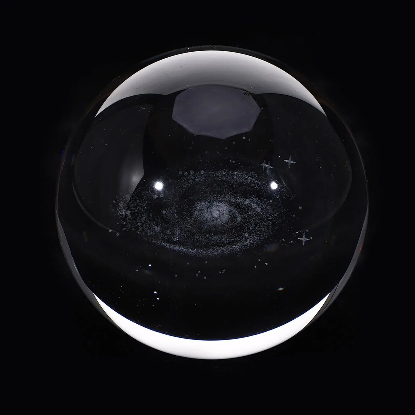 Decoration Globe Crystal Ball Decorations Exquisite Adornment Engraved White Carving Solid Sphere