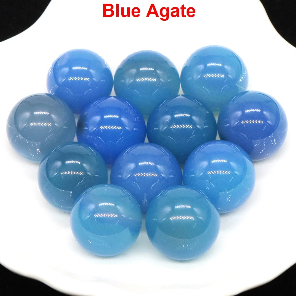 Wholesale 16mm Mini Crystal Balls Natural Healing Stones Pocket Spheres Chakra Globe Reiki Bead Mineral Gems Specimen Home Decor