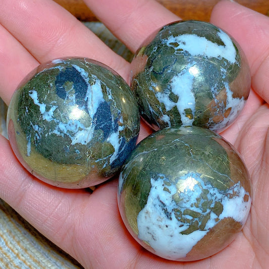 Natural Crystals Pyrite Sphere Ball Polished Healing Mineral Energy Stone Reiki Home Decorations Gift Ore Crafts Desk