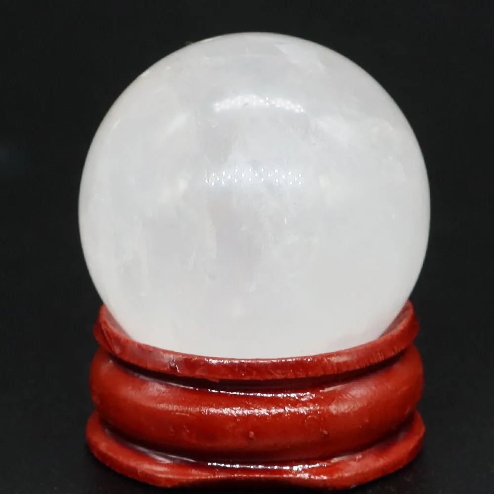 30mm Natural Stone and Crystal Ball Home Decor Reiki Healing Wicca Gemstone Sphere Collection Mineral Energy Gems Massage Globe