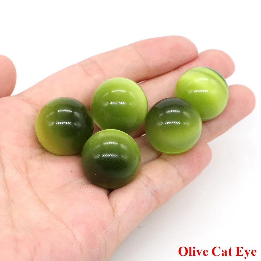 20mm Natural Stone Round Ball Rose Quartz Non-Porous Crystal Bead DIY Gems Sphere for Necklace Bracelet Making Jewelry Wholesale