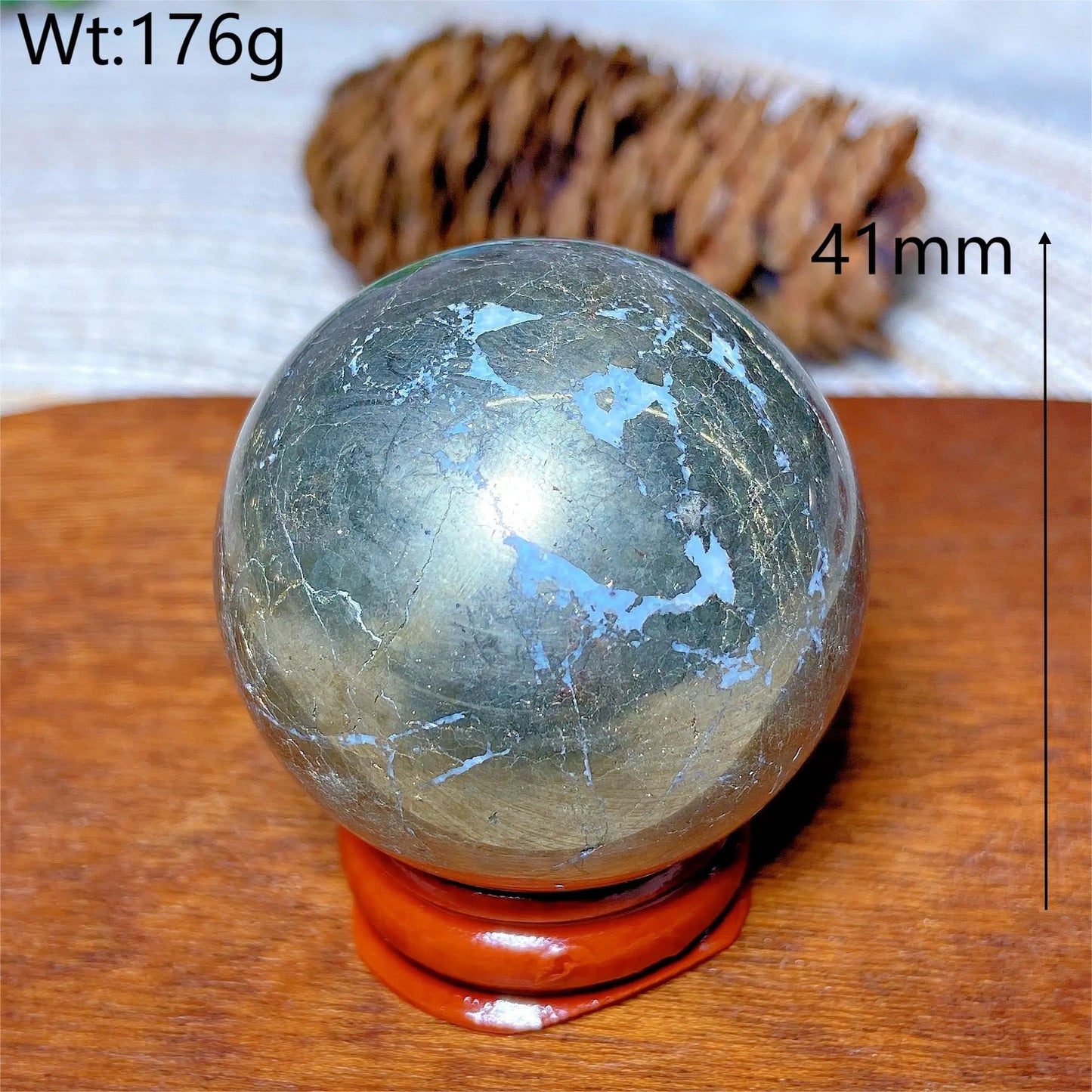 Natural Crystals Pyrite Sphere Ball Polished Healing Mineral Energy Stone Reiki Home Decorations Gift Ore Crafts Desk