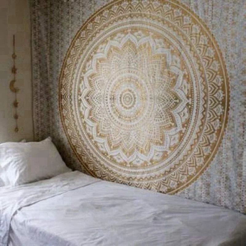 Mandala tapestry macrame wall tapestry Wall Hanging Bohemian Beach Mat Polyester Thin Blanket Yoga Shawl Mat Blanket boho decor