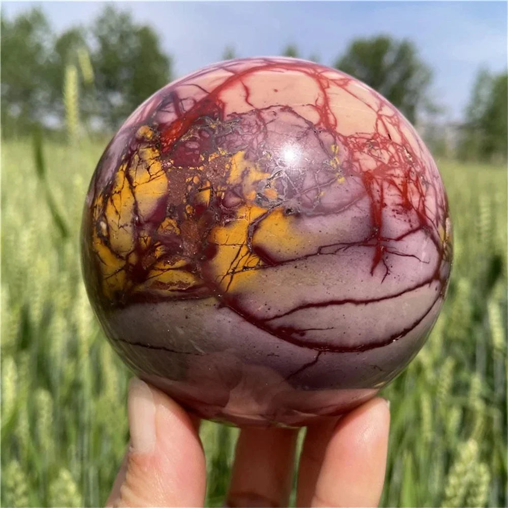 Natural Mookite Crystal Sphere, Meditation, Reiki Healing, Decoration, Aquarium Decoration, Ornaments, Demagnetization