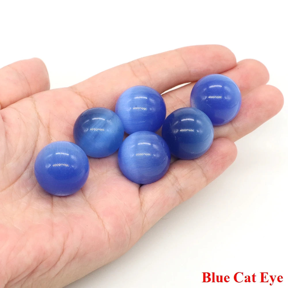 20mm Natural Stone Round Ball Rose Quartz Non-Porous Crystal Bead DIY Gems Sphere for Necklace Bracelet Making Jewelry Wholesale