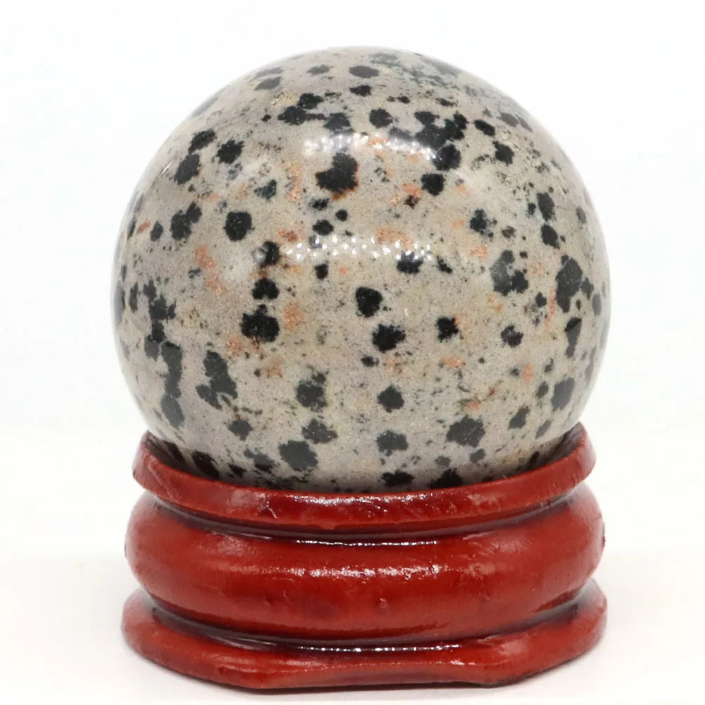 30mm Natural Stone and Crystal Ball Home Decor Reiki Healing Wicca Gemstone Sphere Collection Mineral Energy Gems Massage Globe