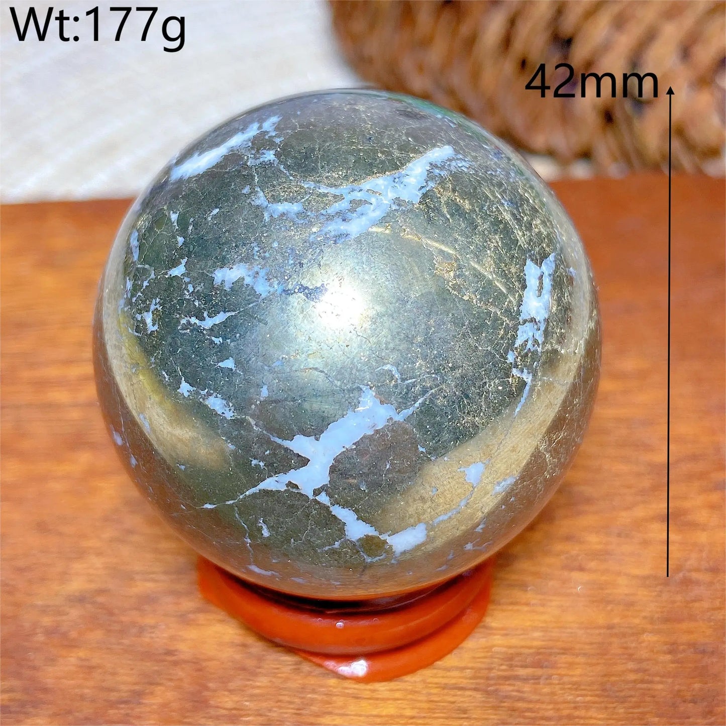 Natural Crystals Pyrite Sphere Ball Polished Healing Mineral Energy Stone Reiki Home Decorations Gift Ore Crafts Desk