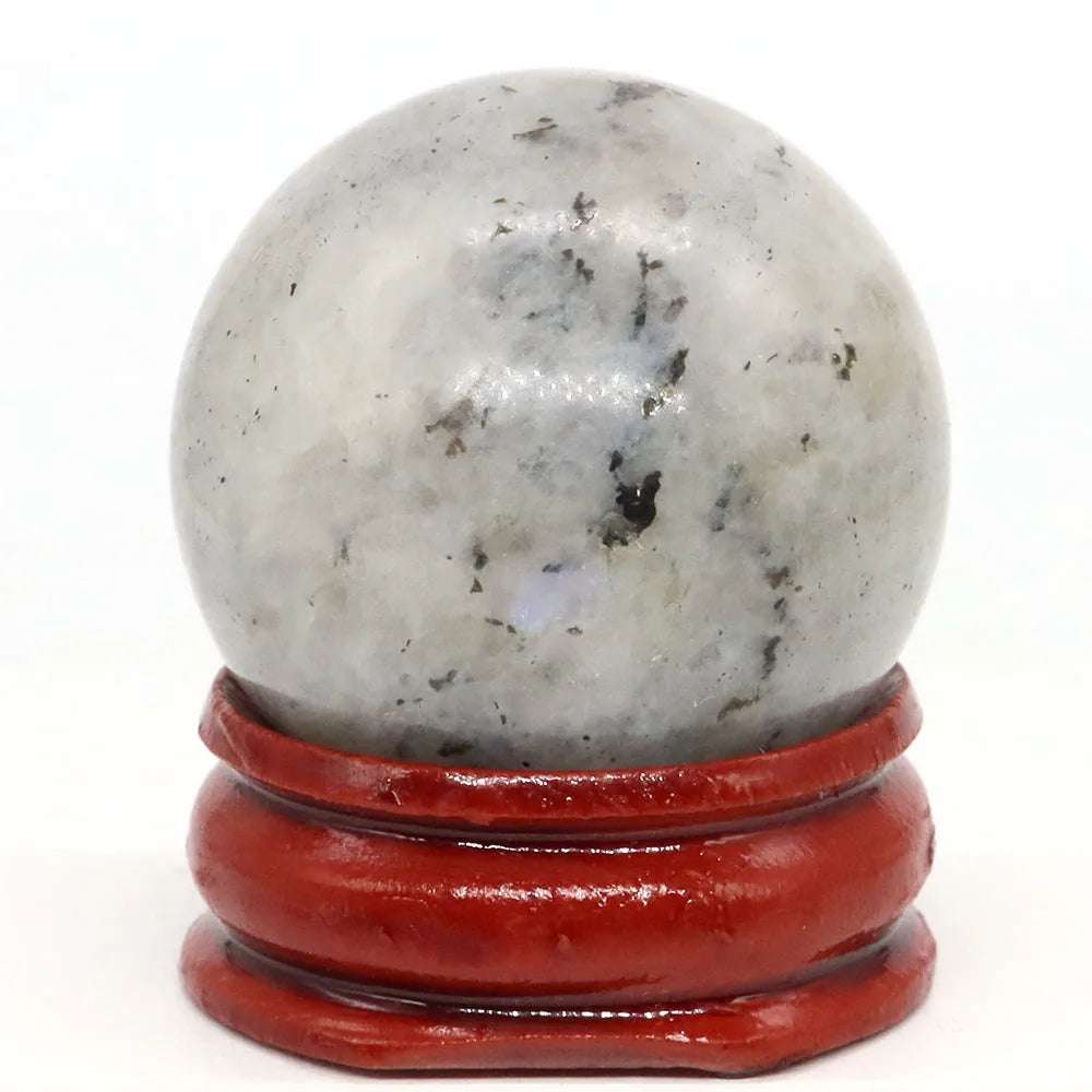 30mm Natural Stone and Crystal Ball Home Decor Reiki Healing Wicca Gemstone Sphere Collection Mineral Energy Gems Massage Globe