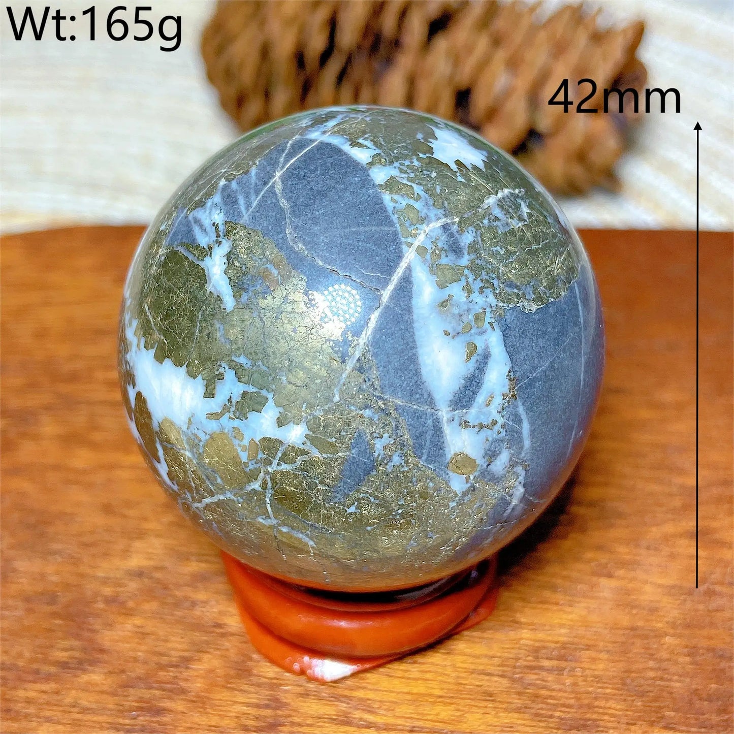 Natural Crystals Pyrite Sphere Ball Polished Healing Mineral Energy Stone Reiki Home Decorations Gift Ore Crafts Desk