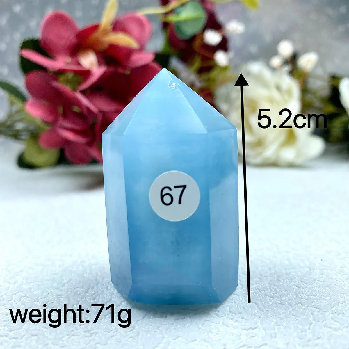 Natural Aquamarine Sapphire  Crystal Tower Exquisite Reiki Crystal Energy Sphere Home Decor Jewelry Gift