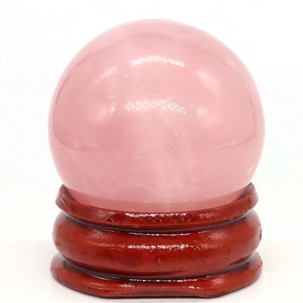 30mm Natural Stone and Crystal Ball Home Decor Reiki Healing Wicca Gemstone Sphere Collection Mineral Energy Gems Massage Globe