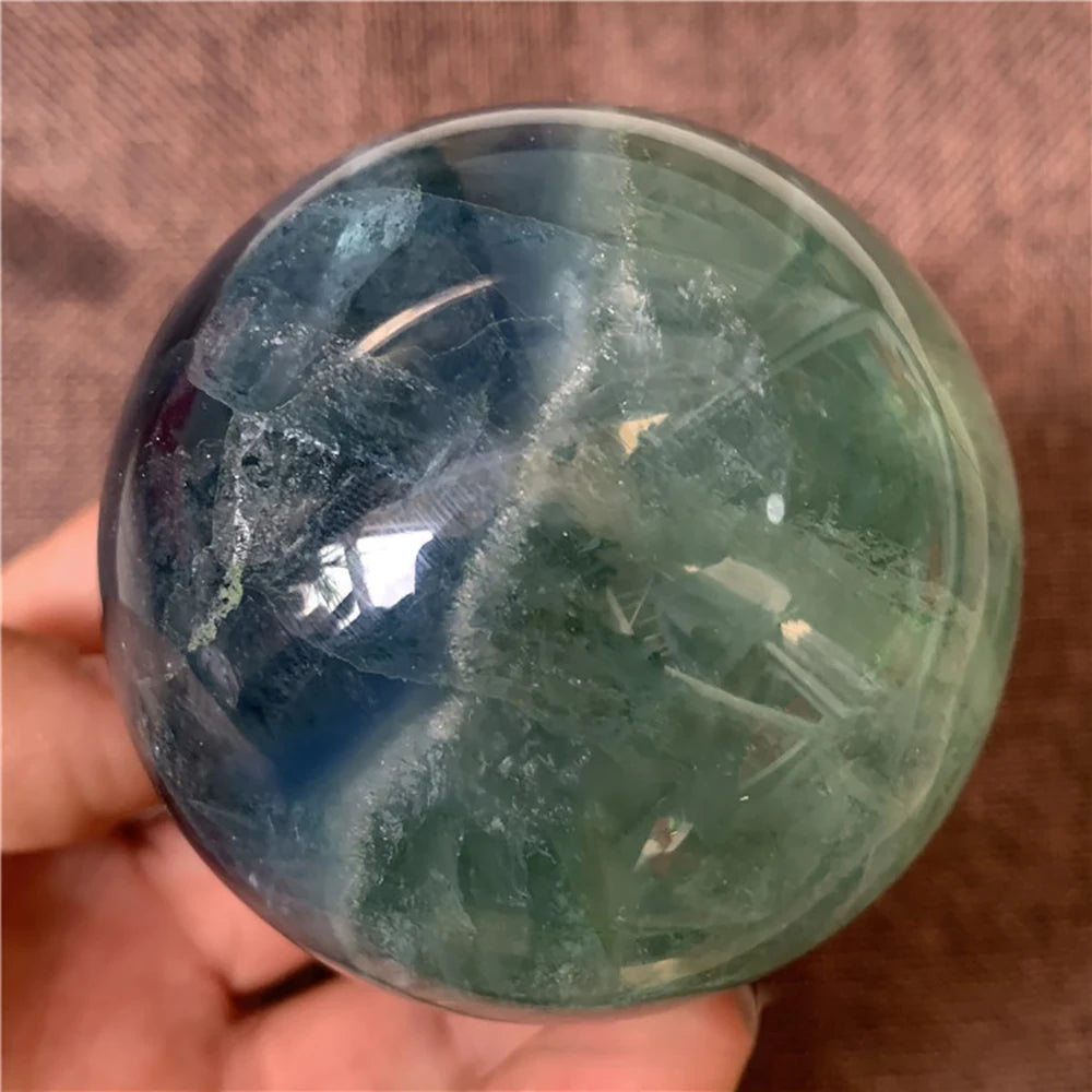4-7CM/1.57"-2.75" Natural Crystal Quartz Stone Ball Polished Fluorite large ball Home Decorative Reiki Healing mineral sphere