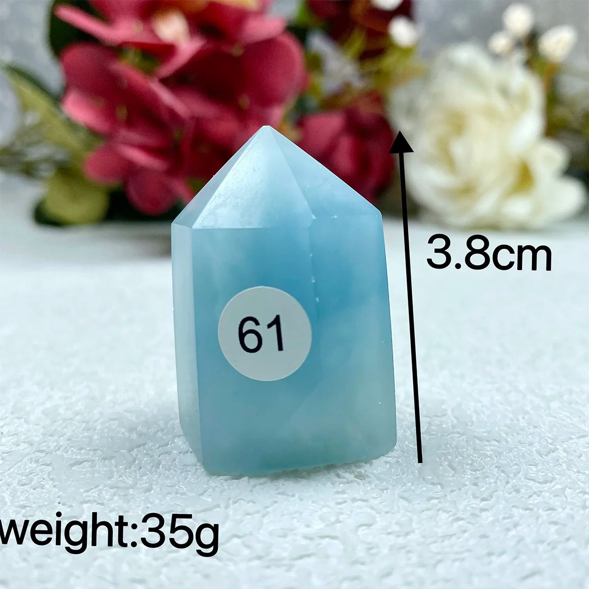 Natural Aquamarine Sapphire  Crystal Tower Exquisite Reiki Crystal Energy Sphere Home Decor Jewelry Gift