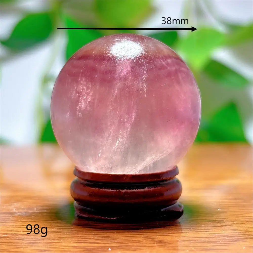 Fluorite Sphere Crystal Natural Quartz Stone Minerals Home Decoration Reiki Craft Energy Healing  Meditation Spiritual +Stand