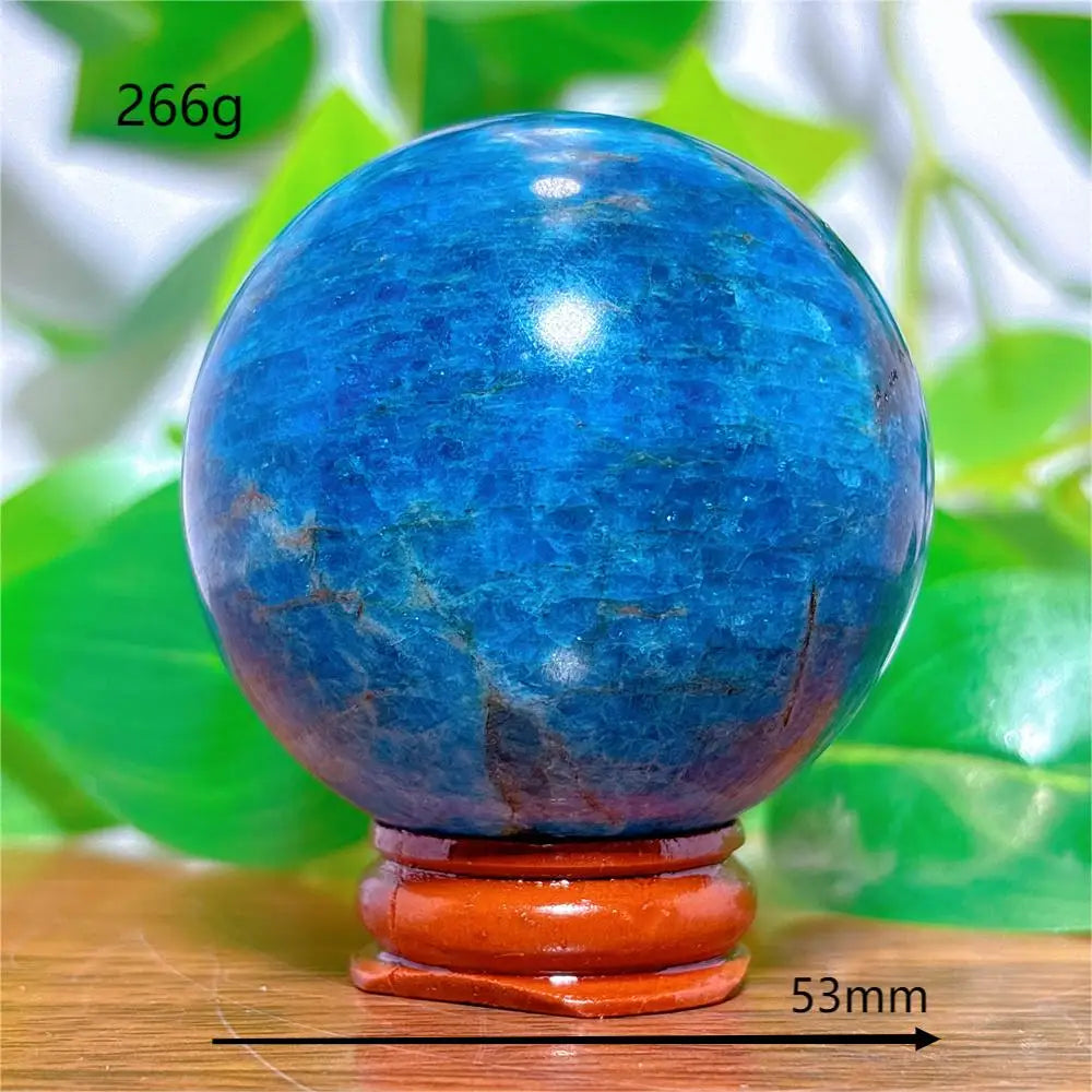 Apatite Sphere Crystal Natural Quartz Stone Home Decoration Minerals Reiki Craft Gifts Love Energy Healing Meditation +Stand
