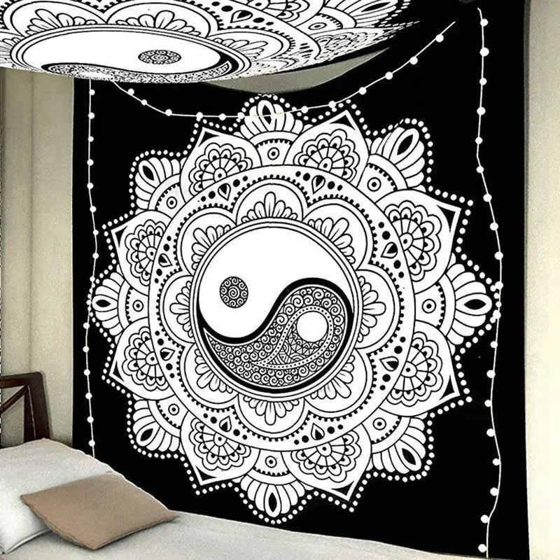 Mandala tapestry macrame wall tapestry Wall Hanging Bohemian Beach Mat Polyester Thin Blanket Yoga Shawl Mat Blanket boho decor