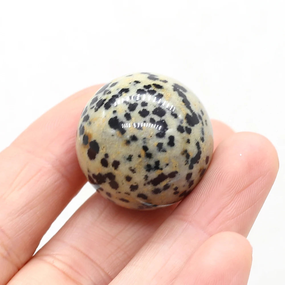 Round Natural Crystal Rose Quartz Transfer Ball, Polished Reiki Gemstone, Rock Minerals, Chakra Healing Stone Beads, Home Decor