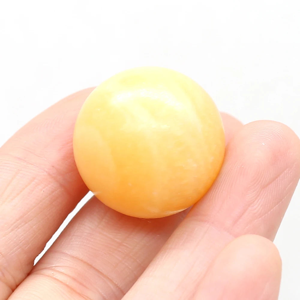 Round Natural Crystal Rose Quartz Transfer Ball, Polished Reiki Gemstone, Rock Minerals, Chakra Healing Stone Beads, Home Decor