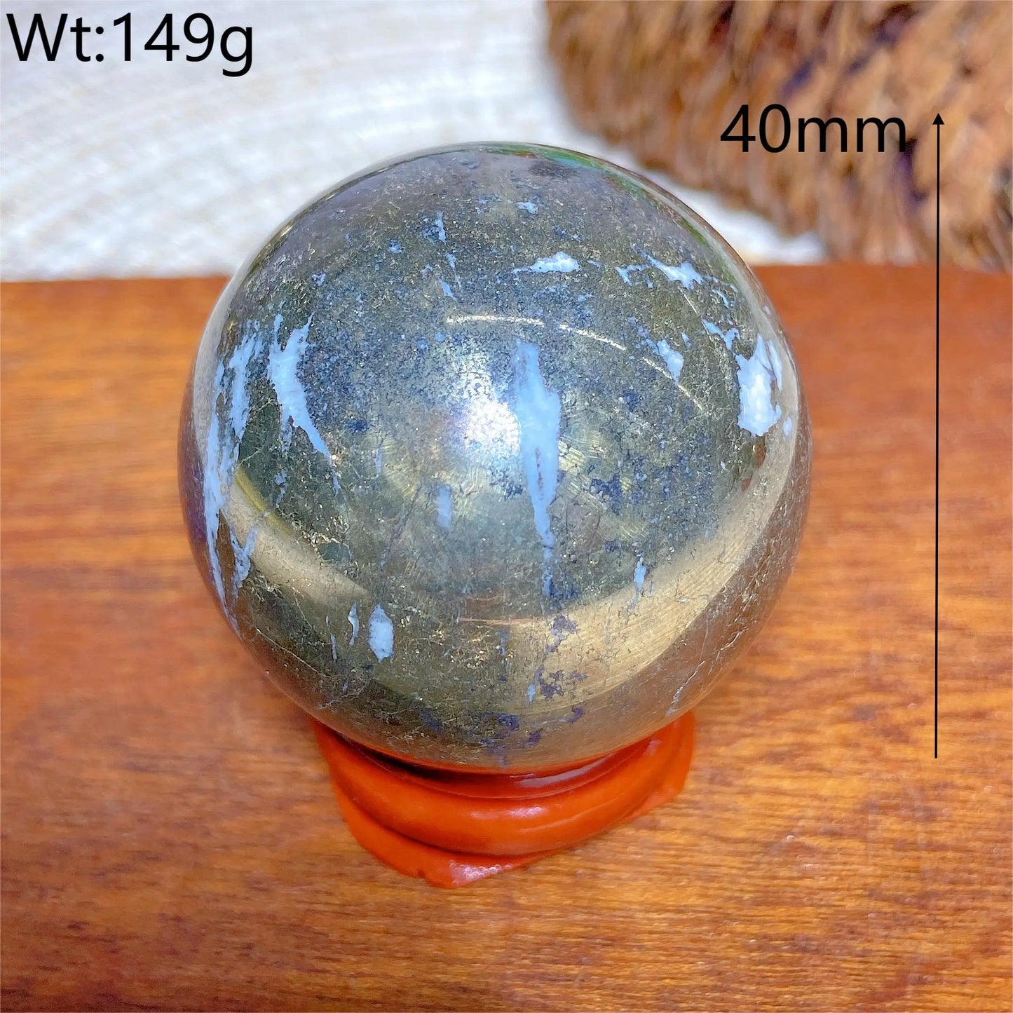 Natural Crystals Pyrite Sphere Ball Polished Healing Mineral Energy Stone Reiki Home Decorations Gift Ore Crafts Desk