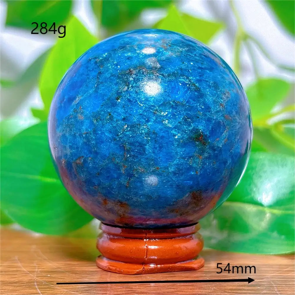 Apatite Sphere Crystal Natural Quartz Stone Home Decoration Minerals Reiki Craft Gifts Love Energy Healing Meditation +Stand