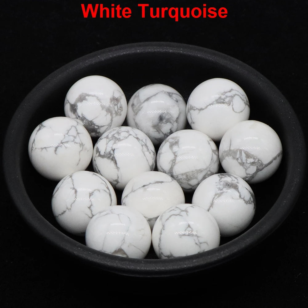 Wholesale 16mm Mini Crystal Balls Natural Healing Stones Pocket Spheres Chakra Globe Reiki Bead Mineral Gems Specimen Home Decor